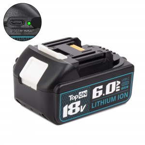 Аккумулятор для Makita BL1850B 18V 6.0Ah (Li-ion) с USB портом. PN: 197280-8