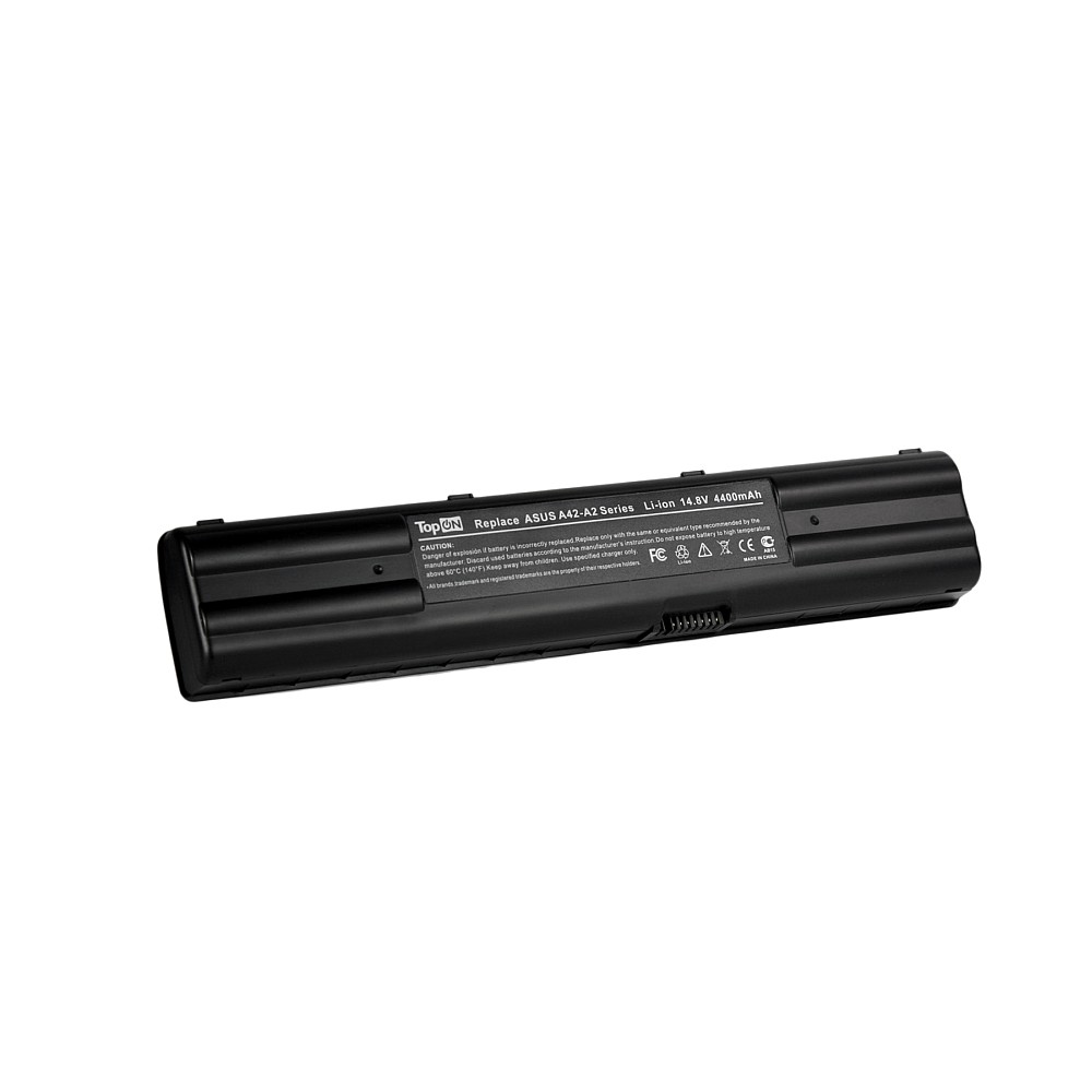 TopON TOP-A2 Аккумулятор для ноутбука Asus A2, A2000, A2500, A2800S Series. 14.8V 4400mAh 65Wh. PN: A42-A2, BPA2X.