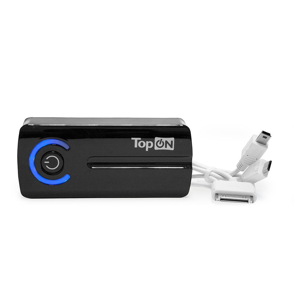 TopON TOP-MINI Внешний аккумулятор   5200mAh (19Wh) LED-фонарик. Черный