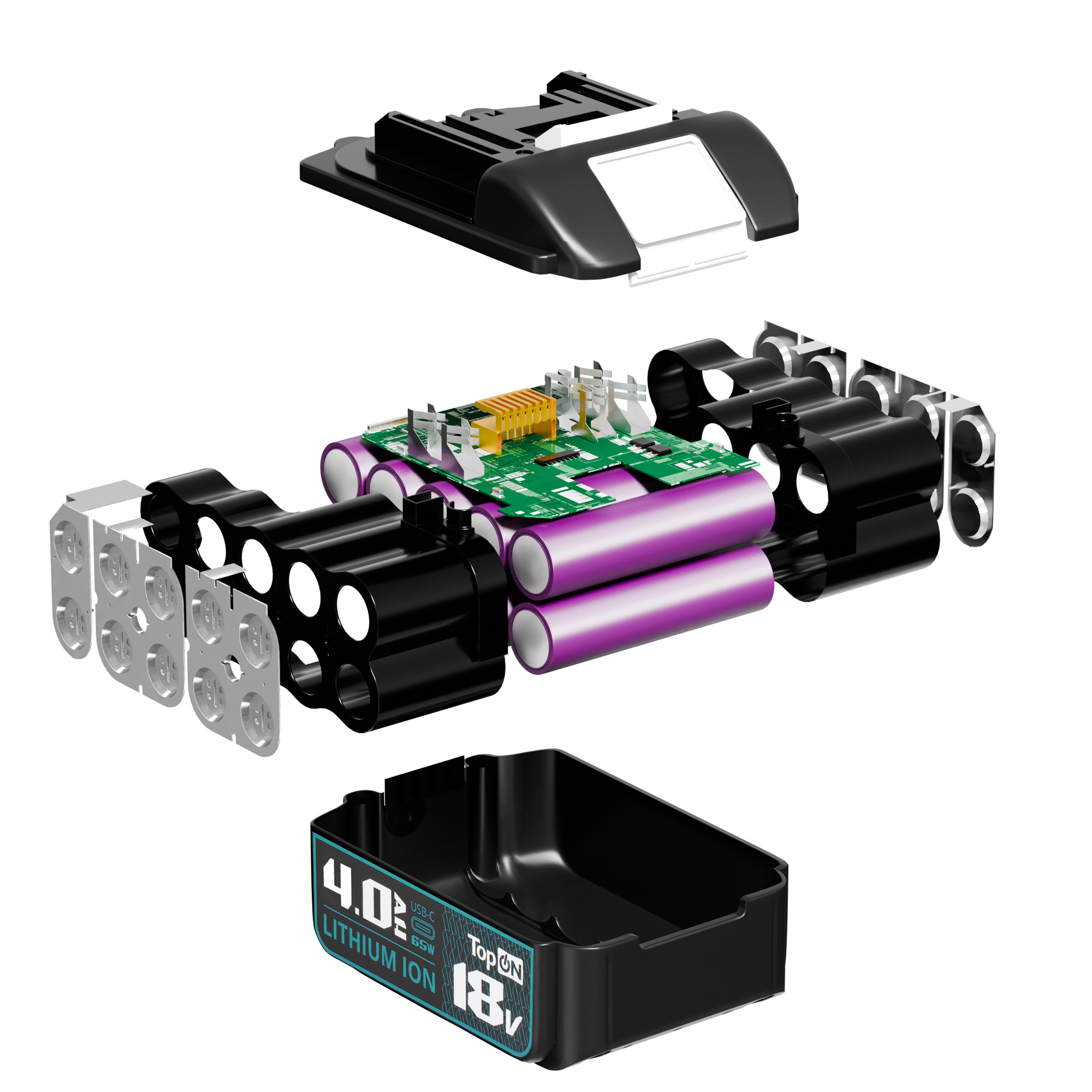 Аккумулятор для Makita BL1850B 18V 4.0Ah (Li-ion) с USB портом. PN: 197280-8