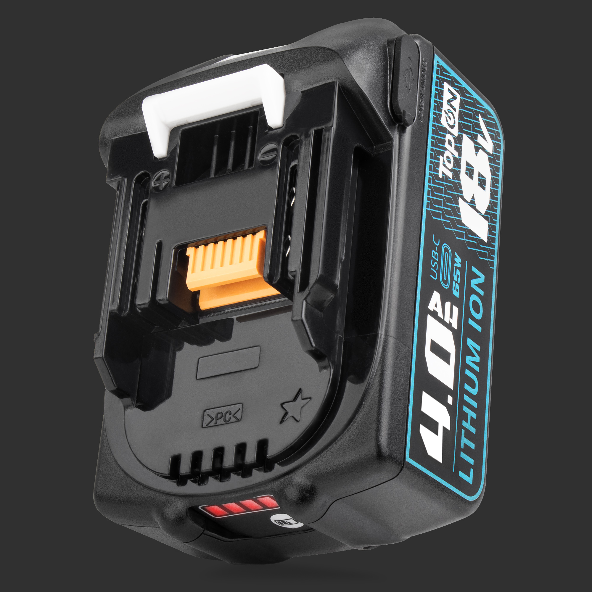 Аккумулятор для Makita BL1850B 18V 4.0Ah (Li-ion) с USB портом. PN: 197280-8