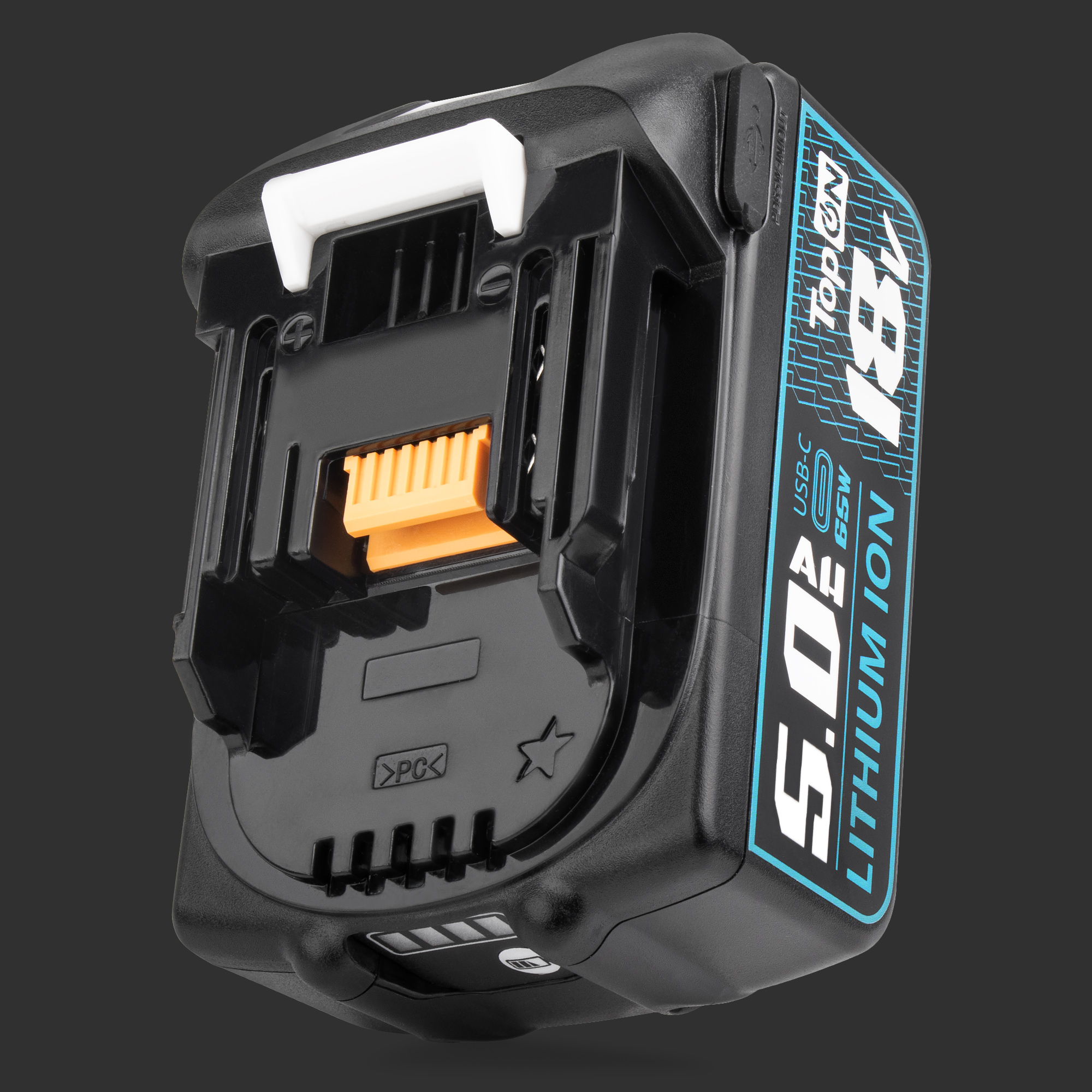 Аккумулятор для Makita BL1850B 18V 5.0Ah (Li-ion) с USB портом. PN: 197280-8